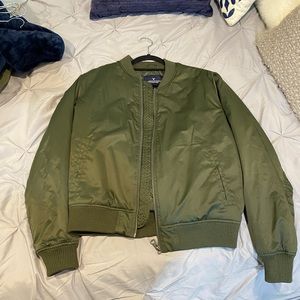 Green Bomber Jacket